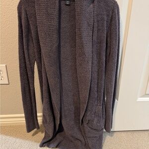 Barefoot Dreams Cozy Cardigan in Carbon